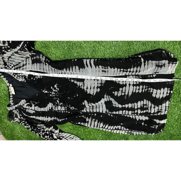 Rungolee Women's Fairy Black Crepe Silk Tie Dye Dress - Small - Picture 9 of 9